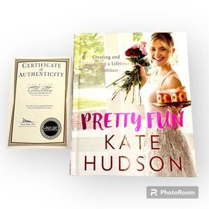 Pretty Happy by Kate Hudson (2016,HC,1st Ed.) SIGNED Certificate of Authenticity